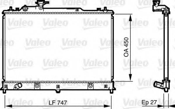 VALEO 735577 Радіатор, охолодження двигуна