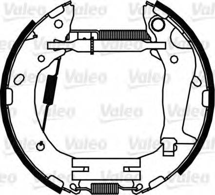 VALEO 554886 Комплект гальмівних колодок