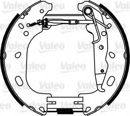 VALEO 554898 Комплект гальмівних колодок