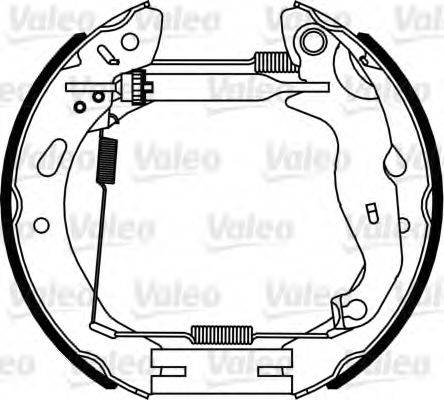 VALEO 554903 Комплект гальмівних колодок