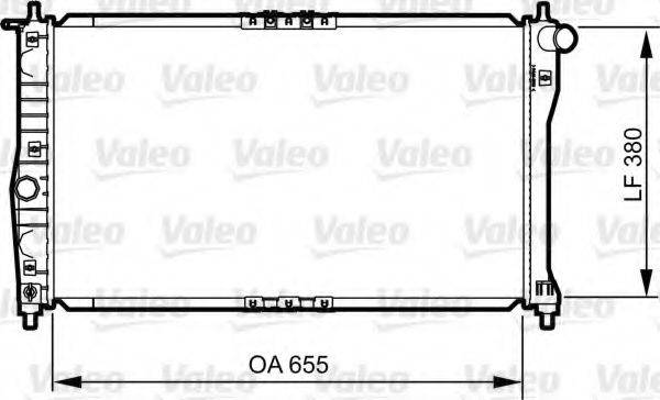 VALEO 734252 Радіатор, охолодження двигуна