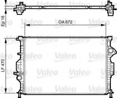 VALEO 735373 Радіатор, охолодження двигуна