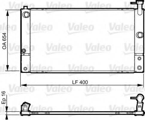 VALEO 735449 Радіатор, охолодження двигуна