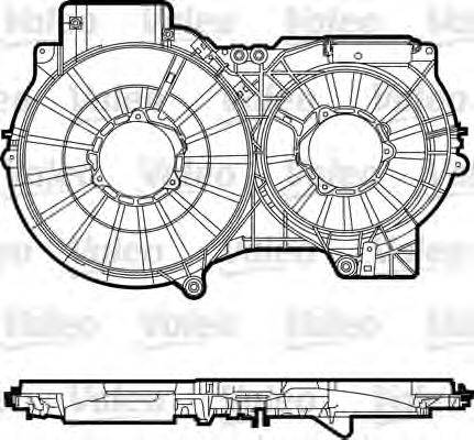 VALEO 820759 Кронштейн, вентилятор радіатора