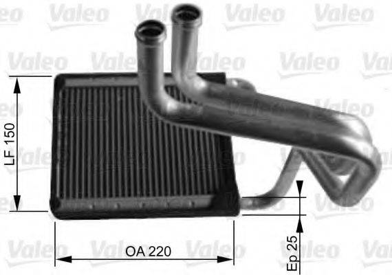 VALEO 812430 Теплообмінник, опалення салону