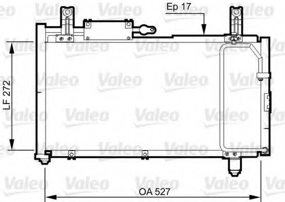 VALEO 814327 Конденсатор, кондиціонер