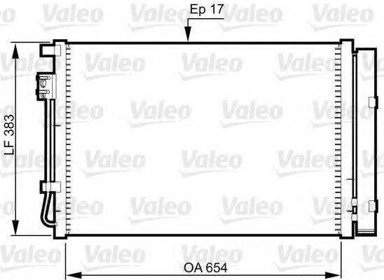 VALEO 814362 Конденсатор, кондиціонер