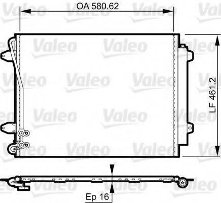 VALEO 814369 Конденсатор, кондиціонер