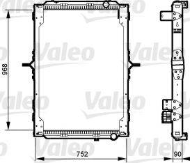 VALEO 733547 Радіатор, охолодження двигуна