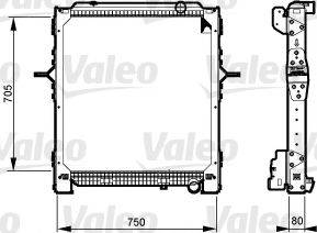 VALEO 733548 Радіатор, охолодження двигуна