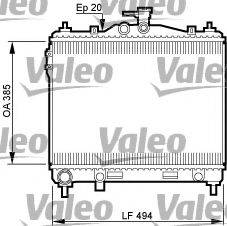 VALEO 734912 Радіатор, охолодження двигуна