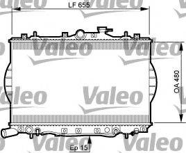 VALEO 734956 Радіатор, охолодження двигуна