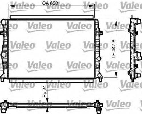 VALEO 735556 Радіатор, охолодження двигуна