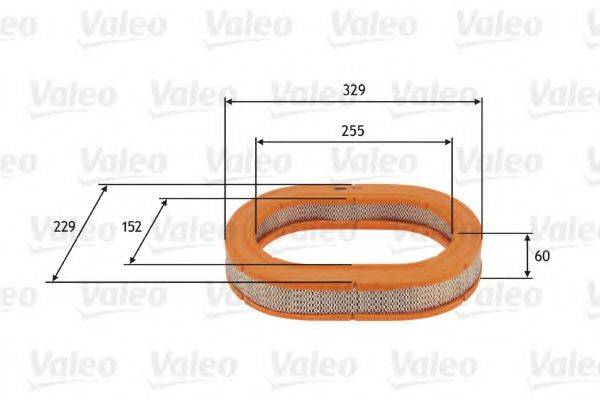 VALEO 585723 Повітряний фільтр