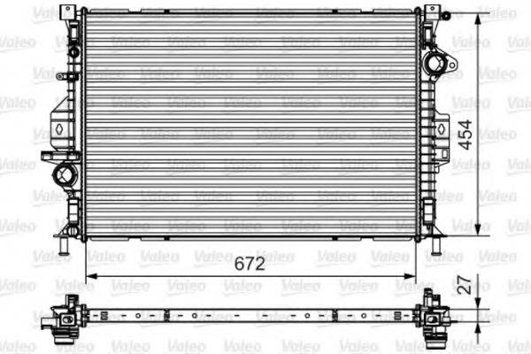 VALEO 735601 Радіатор, охолодження двигуна