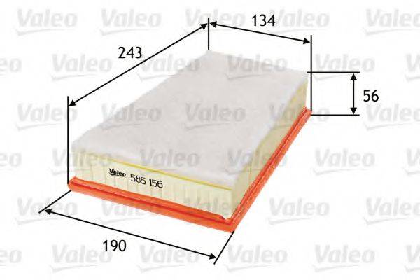 VALEO 585156 Повітряний фільтр