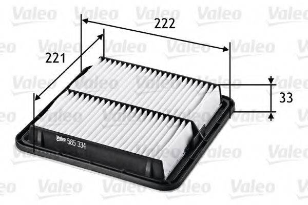 VALEO 585334 Повітряний фільтр