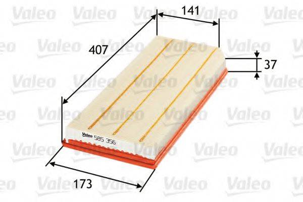 VALEO 585356 Повітряний фільтр