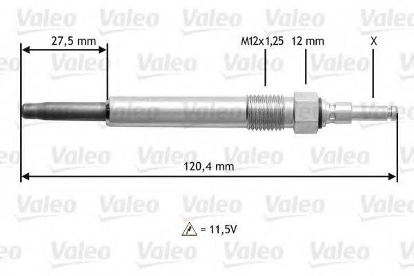 VALEO 345146 Свічка розжарювання