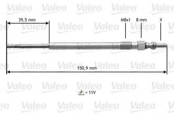 VALEO 345174 Свічка розжарювання