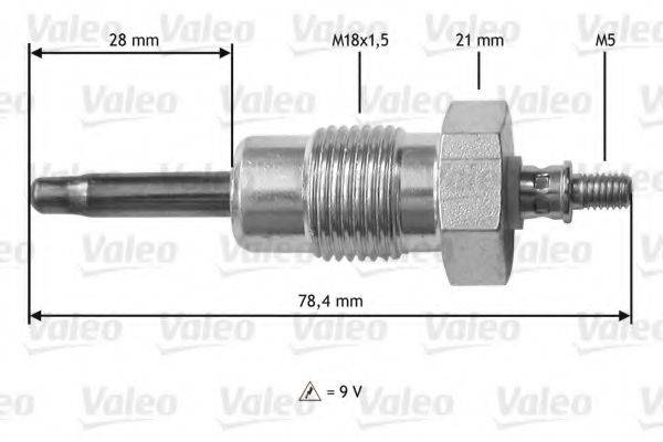 VALEO 345195 Свічка розжарювання