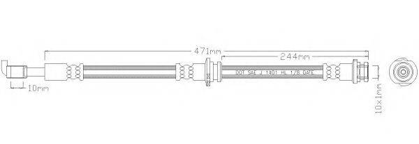 REMKAFLEX 4451 Гальмівний шланг