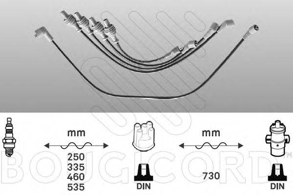 BOUGICORD 3374 Комплект дротів запалювання