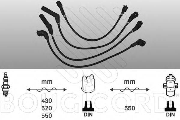BOUGICORD 4015 Комплект дротів запалювання