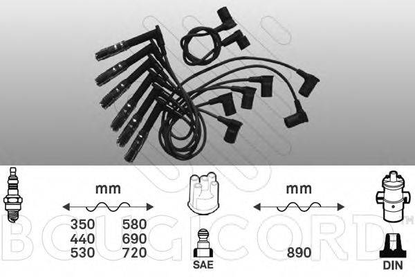 BOUGICORD 9514 Комплект дротів запалювання