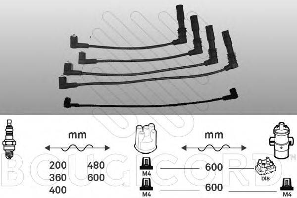 BOUGICORD 4205 Комплект дротів запалювання