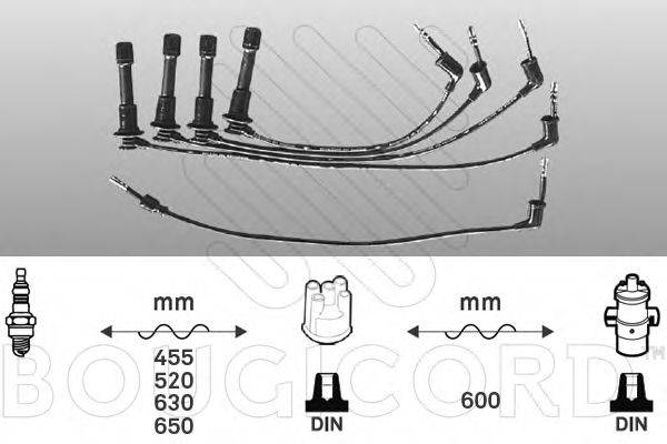 BOUGICORD 7145 Комплект дротів запалювання