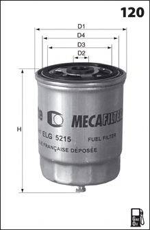 MECAFILTER ELG5307 Паливний фільтр