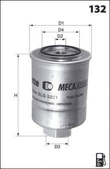 MECAFILTER ELG5534 Паливний фільтр