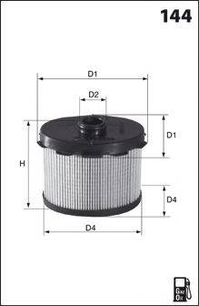 MECAFILTER JFA3580 Фільтр, система вентиляції картера