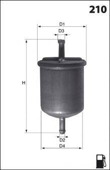 MECAFILTER ELE3580 Паливний фільтр