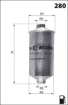 MECAFILTER ELE6030 Паливний фільтр