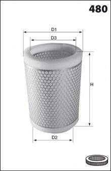 MECAFILTER EL3268 Повітряний фільтр