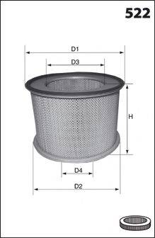 MECAFILTER FA3322 Повітряний фільтр