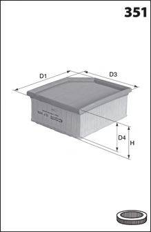 MECAFILTER ELP9320 Повітряний фільтр