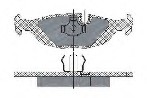 SCT GERMANY SP146PR Комплект гальмівних колодок, дискове гальмо