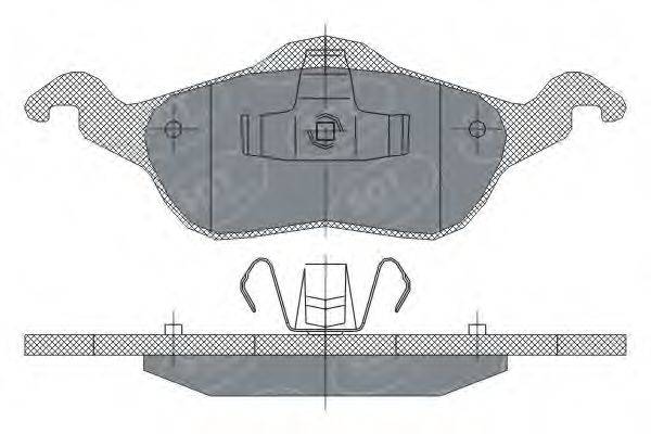 SCT GERMANY SP237PR Комплект гальмівних колодок, дискове гальмо