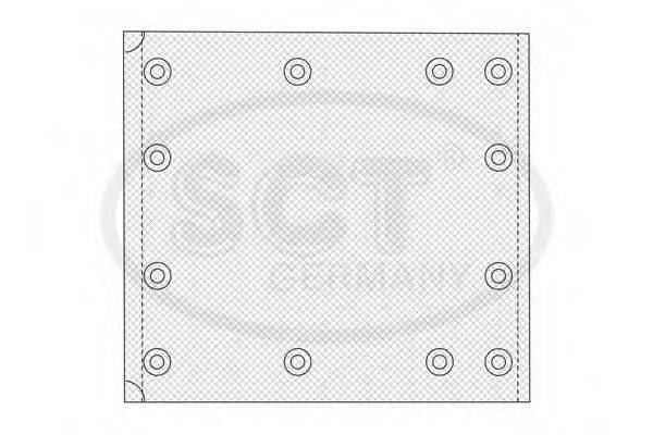 SCT GERMANY SN19384 Комплект гальмівних черевиків, барабанні гальма