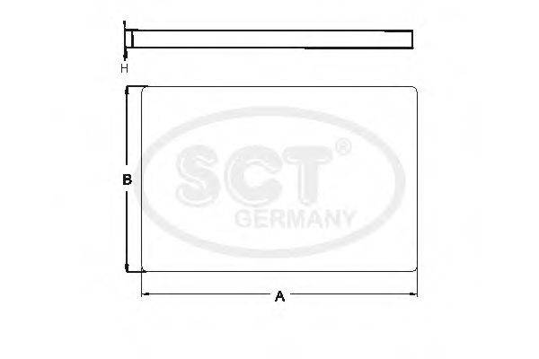 SCT GERMANY SA1222 Фільтр, повітря у внутрішньому просторі