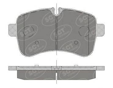 SCT GERMANY SP415PR Комплект гальмівних колодок, дискове гальмо