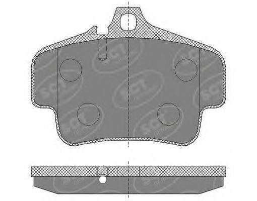 SCT GERMANY SP462PR Комплект гальмівних колодок, дискове гальмо