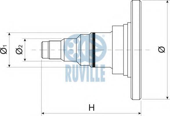 RUVILLE 415701 Поворотний кулак, підвіска колеса