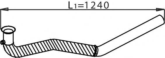 DINEX 28284 Труба вихлопного газу