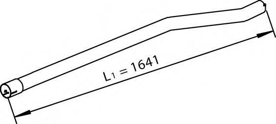 DINEX 28667 Труба вихлопного газу