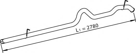 DINEX 28779 Труба вихлопного газу