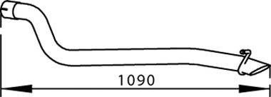 DINEX 56601 Труба вихлопного газу